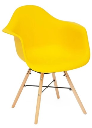 Кресло CINDY (EAMES) (mod. 919) 60х62х79 желтый арт.19048 в Перми - изображение