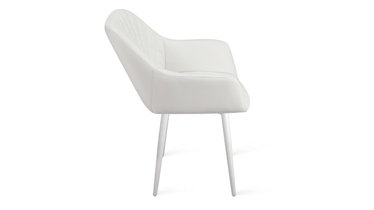 Кухонный стул Дастин К1С (Белый матовый/Кож.зам Polo White) в Перми - изображение 1