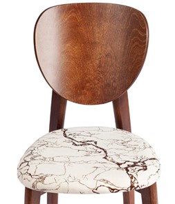 Обеденный стул Diamante, мягкое сидение бук, 42х42х85, коричневый/ткань Крекс Айвори арт.20081 в Перми - предосмотр 5