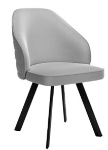 Кухонный стул dikline 276 Е28 светло-серый  ножки черные в Чайковском