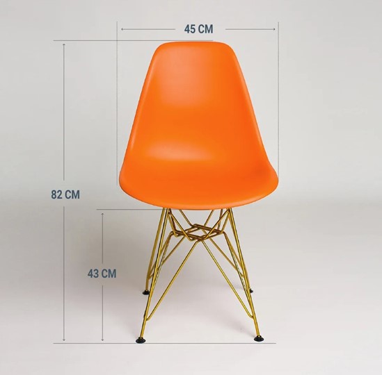 Кухонный стул DSL 110 Gold (оранжевый) в Соликамске - изображение 1