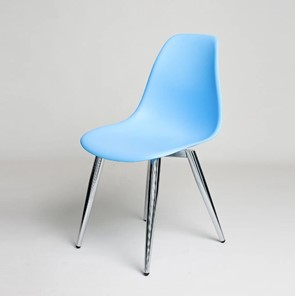 Кухонный стул derstuhl DSL 110 Milan Chrom (голубой) в Перми