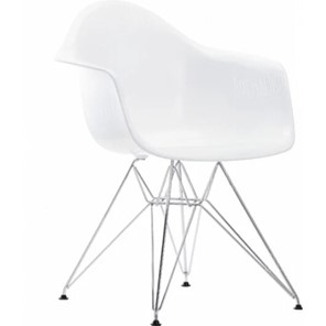 Обеденный стул DSL 330 Chrom (белый) в Перми