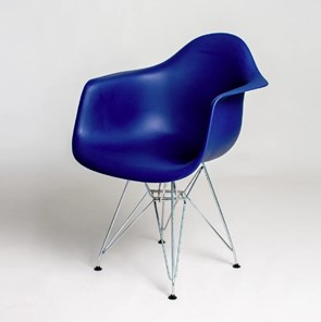 Обеденный стул DSL 330 Chrom (темно-синий) в Перми - предосмотр