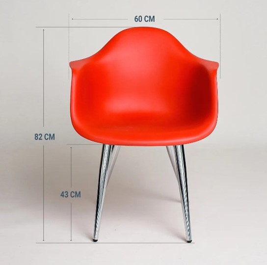 Обеденный стул DSL 330 Milan (Красный) в Перми - изображение 1
