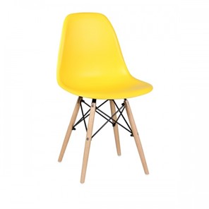 Дизайнерский стул EAMES DSW WX-503 PP-пластик желтый в Кунгуре