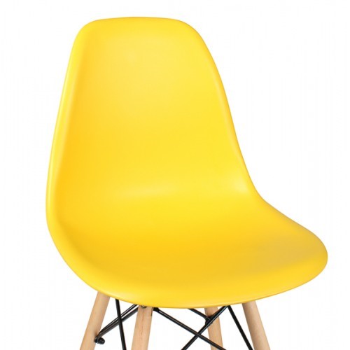 Дизайнерский стул EAMES DSW WX-503 PP-пластик желтый в Перми - изображение 2
