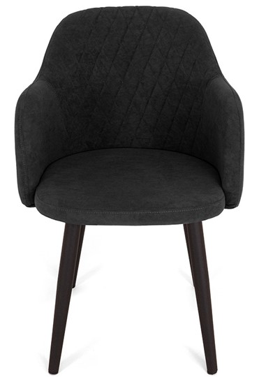 Обеденный стул Эспрессо-1, ноги черные круглые XXL (R38)/велюр T190 Горький шоколад в Перми - изображение 1