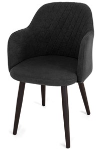 Обеденный стул Эспрессо-1, ноги черные круглые XXL (R38)/велюр T190 Горький шоколад в Перми - предосмотр 3