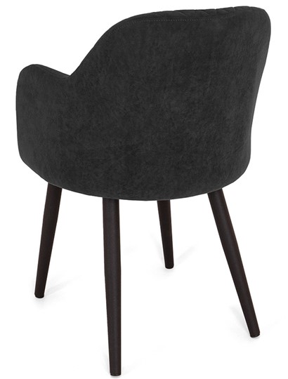Обеденный стул Эспрессо-1, ноги черные круглые XXL (R38)/велюр T190 Горький шоколад в Перми - изображение 4
