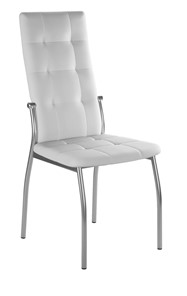 Обеденный стул Галс-М, к/з Pegasso белый, ножки хром в Березниках