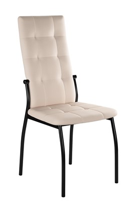 Обеденный стул Галс-М, к/з Pegasso бежевый, ножки черные в Перми - изображение