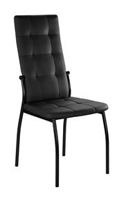Обеденный стул Галс-М, к/з Pegasso черный, ножки черные в Перми - предосмотр