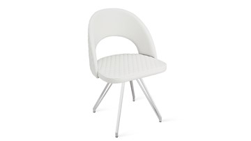 Обеденный стул Гэтсби К4 (Белый матовый/Кож.зам Polo White) в Чайковском