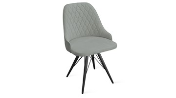 Обеденный стул Гранд К3 (Черный муар/Велюр Confetti Silver) в Березниках