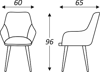 Кухонный стул Кампари (Светло-серый Т180/ноги черные) в Перми - предосмотр 7