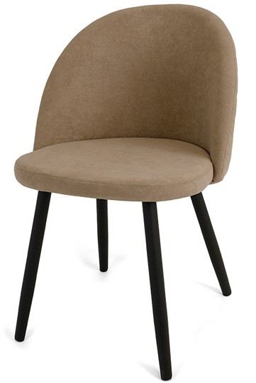Обеденный стул Капри-5, ноги R38 черные/велюр T184 Кофе с молоком в Перми - изображение 2