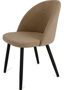 Обеденный стул Капри-5, ноги R38 черные/велюр T184 Кофе с молоком в Перми - предосмотр