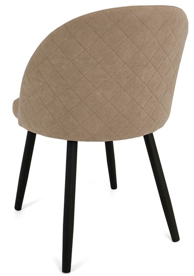 Обеденный стул Капри-5, ноги R38 черные/велюр T184 Кофе с молоком в Перми - изображение 4