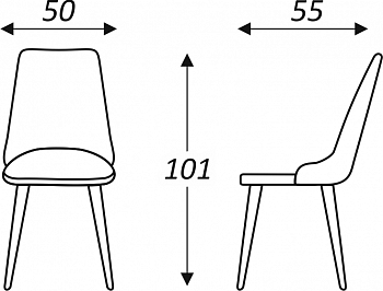 Кухонный стул Клэр (Тиффани Т183/ноги черные) в Перми - предосмотр 6