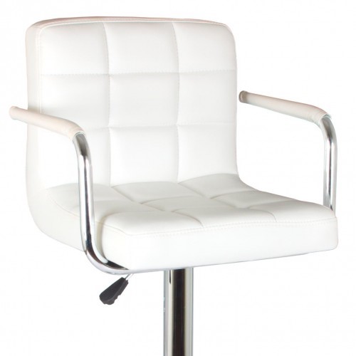 Барный стул КРЮГЕР АМ WX-2318C экокожа белый в Перми - изображение 1