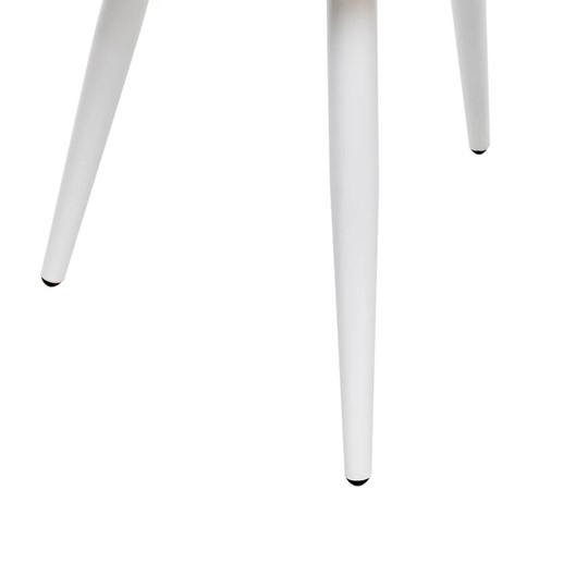 Обеденный стул Leset Вайд с подлокотниками (Белый/велюр Бежевый) в Перми - изображение 6