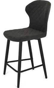 Обеденный стул Марио полубарный (Горький шоколад Т190/ноги черные) в Березниках