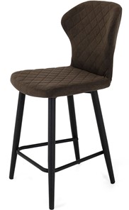 Обеденный стул Марио полубарный (Шоколад Т171/ноги черные) в Перми
