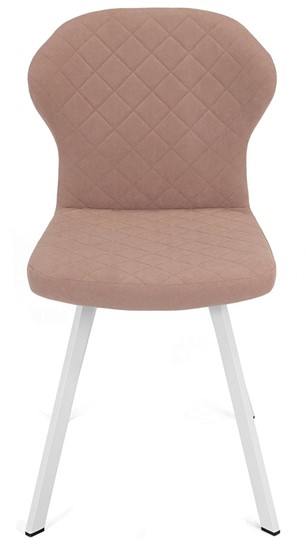 Обеденный стул Марио (Пудровый Т181/ноги белые) в Перми - изображение 1