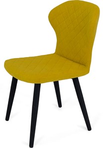 Обеденный стул Марио (Желтый Т182/ноги черные) в Перми