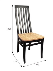 Обеденный стул Мариус М 50 (бук-черный) в Перми - предосмотр 1