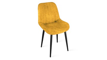 Кухонный стул Марвел Исп. 2 К1С (Черный муар/Микровелюр Wellmart Yellow) в Кунгуре