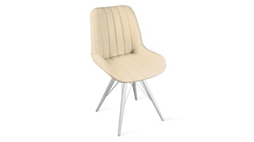Обеденный стул Марвел Исп. 2 К3 (Белый матовый/Кож.зам Polo Cream) в Чайковском