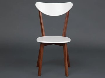 Обеденный стул MAXI (Макси), бук/МДФ 86x48,5x54,5 Белый/Коричневый арт.19583 в Перми - предосмотр 1