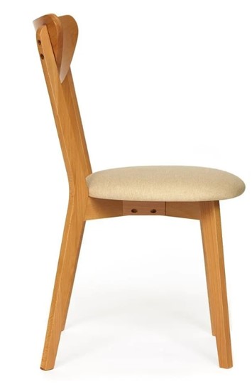 Обеденный стул MAXI (Макси), бук/ткань 86x48,5x54,5 Бежевый/ натуральный бук арт.19593 в Перми - изображение 1