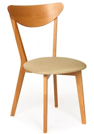 Обеденный стул MAXI (Макси), бук/ткань 86x48,5x54,5 Бежевый/ натуральный бук арт.19593 в Перми - изображение