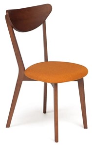 Обеденный стул MAXI (Макси), бук/ткань 86x48,5x54,5 Оранжевый/коричневый (2 шт) арт.10467 в Перми