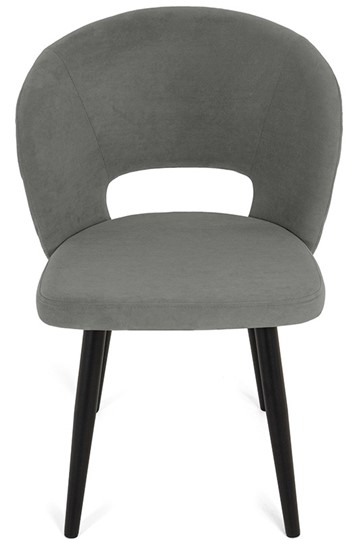 Обеденный стул Мишель, ноги R38 черные/велюр T180 Светло-серый в Перми - изображение 1