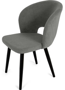 Обеденный стул Мишель, ноги R38 черные/велюр T180 Светло-серый в Перми