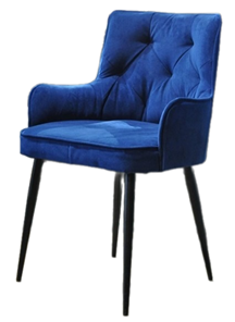 Мягкий стул Модерн синий в Перми - предосмотр