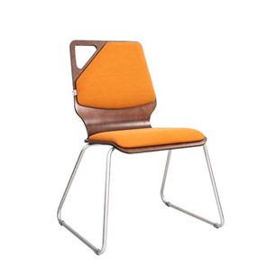 Кухонный стул Molly Wood chrome, ткань AS 450037-7X/AS в Чайковском