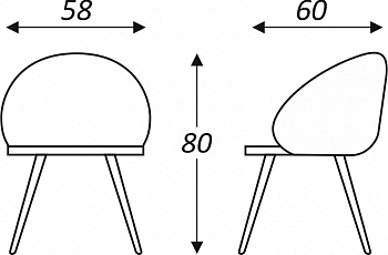 Кухонный стул Моне (Изумрудный Т189/ноги черные) в Перми - предосмотр 6