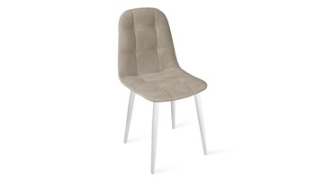 Обеденный стул Райс К1С (Белый матовый/Велюр Confetti Smoke) в Березниках