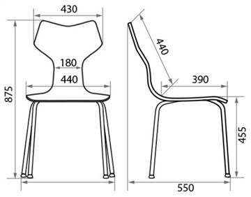 Кухонный стул Roxy wood chrome, ткань A в Перми - предосмотр 2
