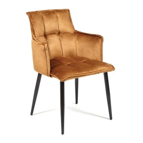 Обеденный стул SASKIA (mod. 8283) 55х61х85 коричневый (G-062-61)/черный в Березниках