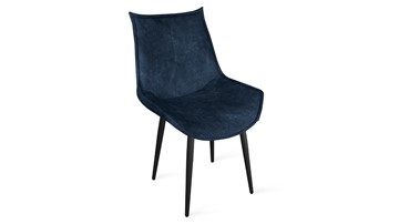 Обеденный стул Тейлор Исп. 2 К1С (Черный муар/Микровелюр Wellmart Blue) в Перми