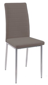 Обеденный стул Текс, микровелюр B5 latte, ножки хром в Березниках