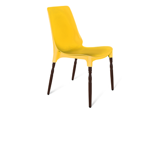 Обеденный стул SHT-ST75/S424-F (желтый ral1021/коричневый муар) в Перми