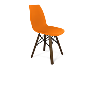 Обеденный стул SHT-ST29/S70 (оранжевый ral2003/темный орех/черный) в Перми