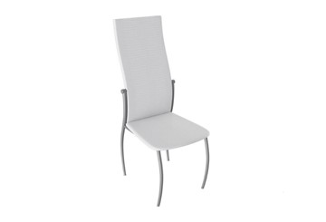 Обеденный стул Комфорт-М, цвет Эмаль Бриллиант, Белый Аллигатор к/з 218 (белый) в Соликамске